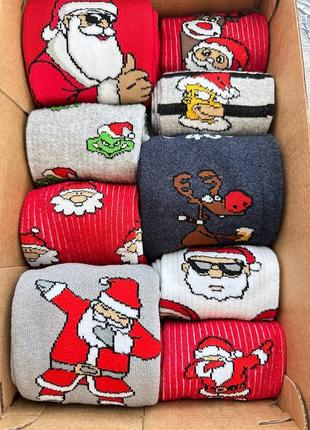 Різдвяний набір з 9 пар шкарпеток | теплі та демісезонний бокс шкарпеток6 фото