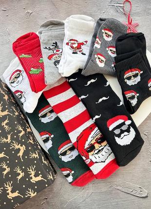 Різдвяний набір з 9 пар шкарпеток | теплі та демісезонний бокс шкарпеток3 фото