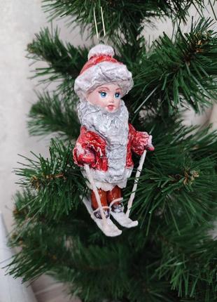 Новогодняя игрушка из ваты