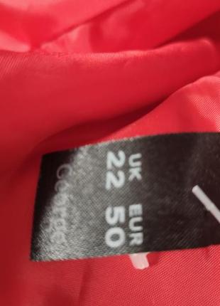 Красный льняной пиджак на пышные формы4 фото
