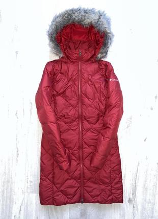 Зимова пухова куртка, пуховик columbia down jacket, оригінал, р-р xs-s