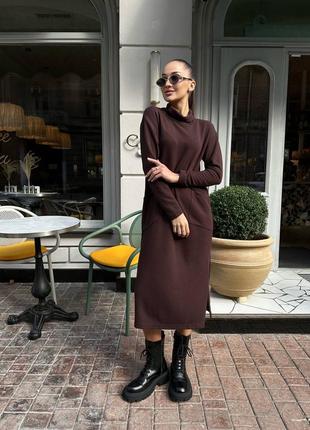 Сукня гольф з карманами ангора мосс