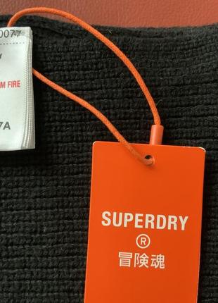 Стильный чёрный шарф superdry5 фото