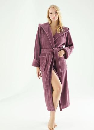 Женский халат nusa 6895, фуксия 2xl