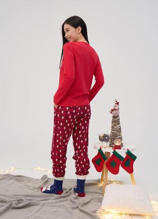 Жіноча бавовняна піжама merry christmas nicoletta туреччина, хлопковая женская пижама2 фото