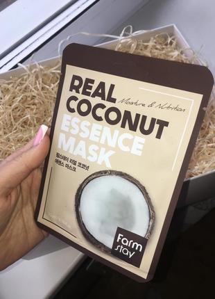 Маска для лица с кокосом быстрое увлажнение кожи1 фото
