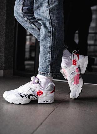 Шикарные женские кроссовки reebok в белом цвете (весна-лето-осень)😍6 фото