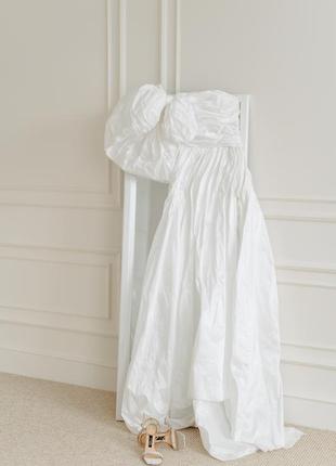 Свадебное платье /свадебное платье украинского бренда дизайнера/платье з тафты/свадебное платье wona the coat,