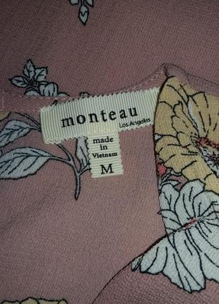 Monteau,летнее платье с цветочным принтом6 фото