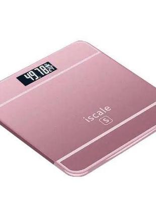 Ваги підлогові електронні iscale 2017d 180 кг (0,1 кг), з температурою. xi-953 колір: рожевий1 фото