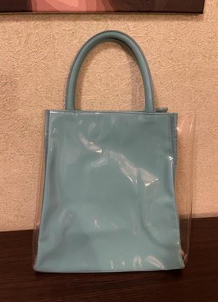 Пляжная сумка силиконовая шопер шоппер прозрачная