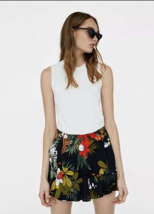 Zara стильні натуральні шорти спідниця mango hm cos стиль1 фото