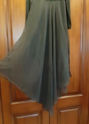 Красивое платье javelin с шифоновыми накладками, размер xs-s (2)3 фото