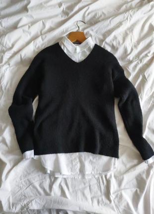 Черный пуловер only1 фото