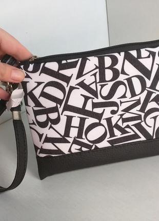 Сумка клатч с печатью буквы 44009