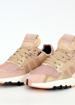 Жіночі кросівки adidas nite jogger pink