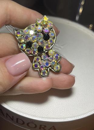 Заколка hello kiti swarovski
