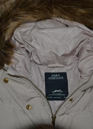 Пуховик zara 34/xs, 36/s4 фото