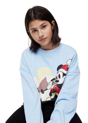 Світшот h&m mickey mouse oversized printed, 8-10 років