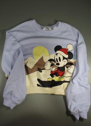 Світшот h&m mickey mouse oversized printed, 8-10 років5 фото