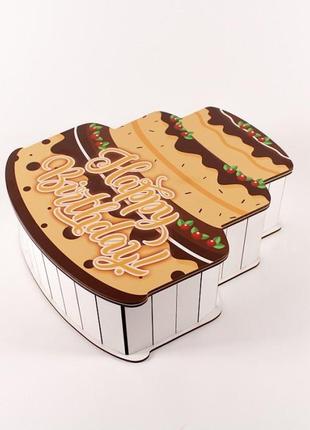 Фігурна коробка "торт" для самостійного наповнення2 фото