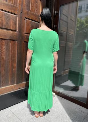 Літнє жіноче плаття eternal flame в зеленому кольорі ( р.46,48,50,52,54,56)7 фото