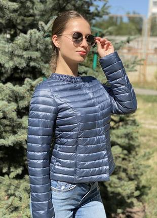 Демисезонная женская куртка monte cervino в джинсовом цвете (р.s,m,l,xl)