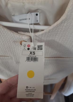Блейзер пиджак твидовый reserved zara mango