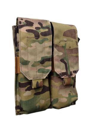 Подсумок r-kit двойной с клапаном на 2 магазина ак/ar multicam