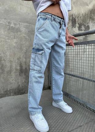 Чоловічі джинси / якісні джинси в світлому кольорі на кожен день