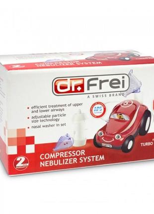 Інгалятор (небулайзер) dr.frei turbo car для дітей компресорний гарантія 5 років3 фото