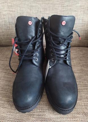 Мужские кожаные ботинки nobrand 44 размера, производство: португалия.