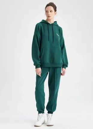 Женские темно-зеленые спортивные штаны defacto10 фото