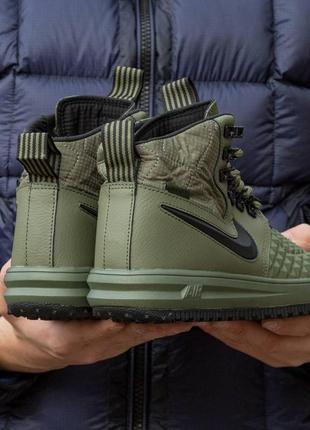 Зимние мужские кроссовки nike lunarforce duckboot haki (термо) 40-41-42-43-44-45-466 фото