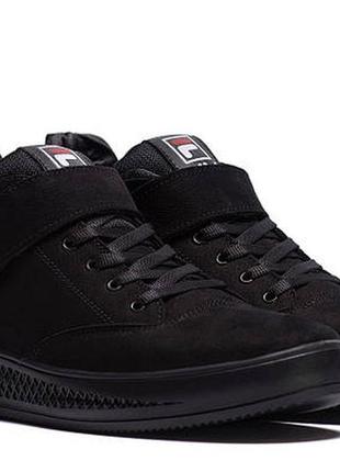 Мужские зимние ботинки fila black