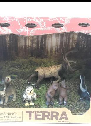Набір колекційних фігурок тварини лісу