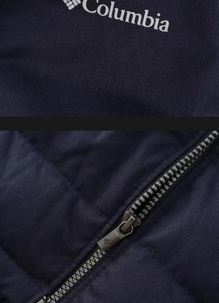 Пуховик columbia женский синий с мехом6 фото