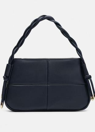 Сумка женская черная с ремешком tsomka 1128