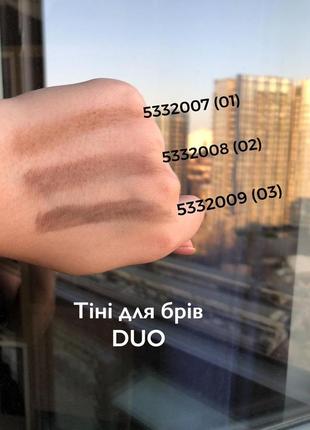 Тіні для брів duo pastel 03, 2,5/1,5 г3 фото