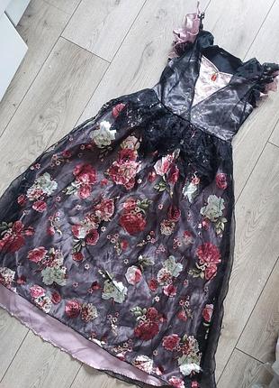 Платье платье костюм цветка, волшебницы, розы, пиона, ведьмы, цветочная, ведьмы, розы, пиона