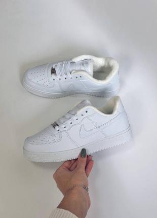 Зимние nike air force white winter5 фото