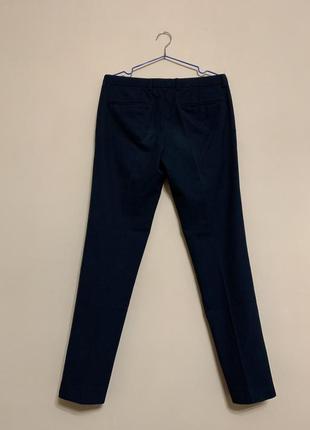 Темно-синє штани, класичні штани, завужені брюки2 фото