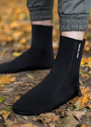 Тактические неопреновые носки черные водонепроницаемые теплые тактические для военных