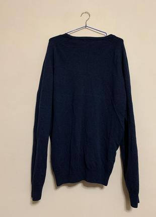Синій вовняний светр2 фото