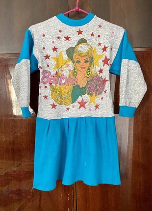 Тёплое платье с барби