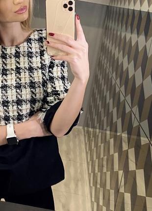 Кофта з твіду, твідовий кофта zara