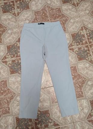 Классические брюки zara, голубые брюки1 фото