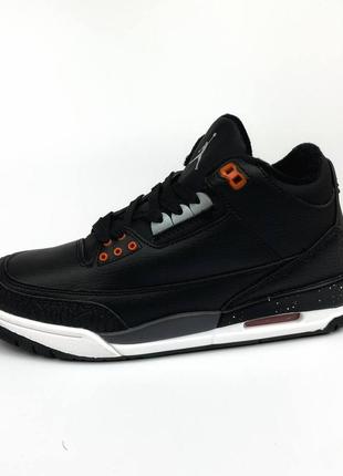 Теплые мужские кроссовки nike jordan retro 3 fear7 фото