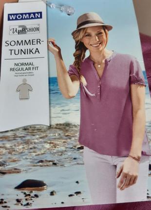 Лёгкая вискозная летняя блузка/туника up fashion с биркой, 💯 оригинал, молниеносная отправка2 фото
