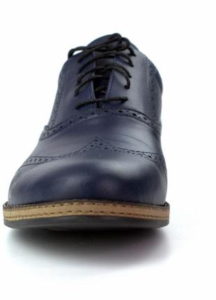 Мужская обувь больших размеров туфли синие кожаные rosso avangard 477 фото